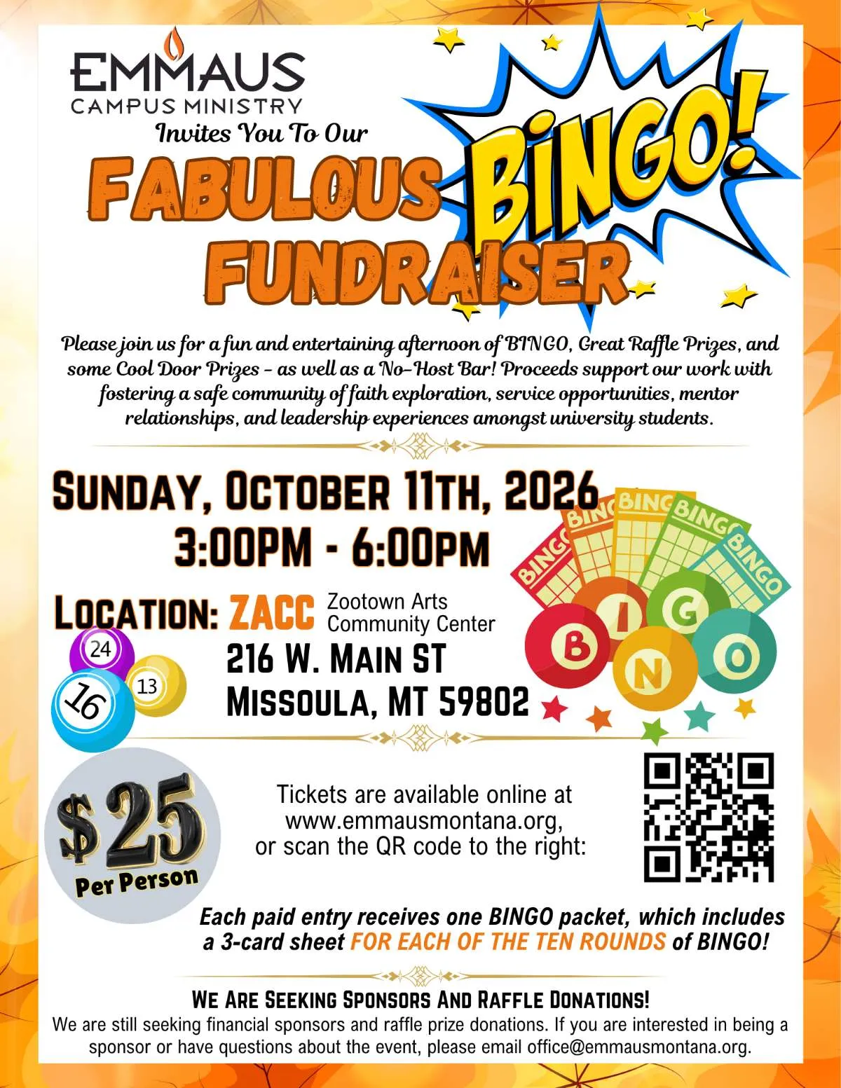 Fabulous Bingo Fundraiser