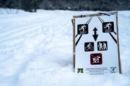 Image of the Nordic Ski Trails at the Rattlesnake National Recreation Area.