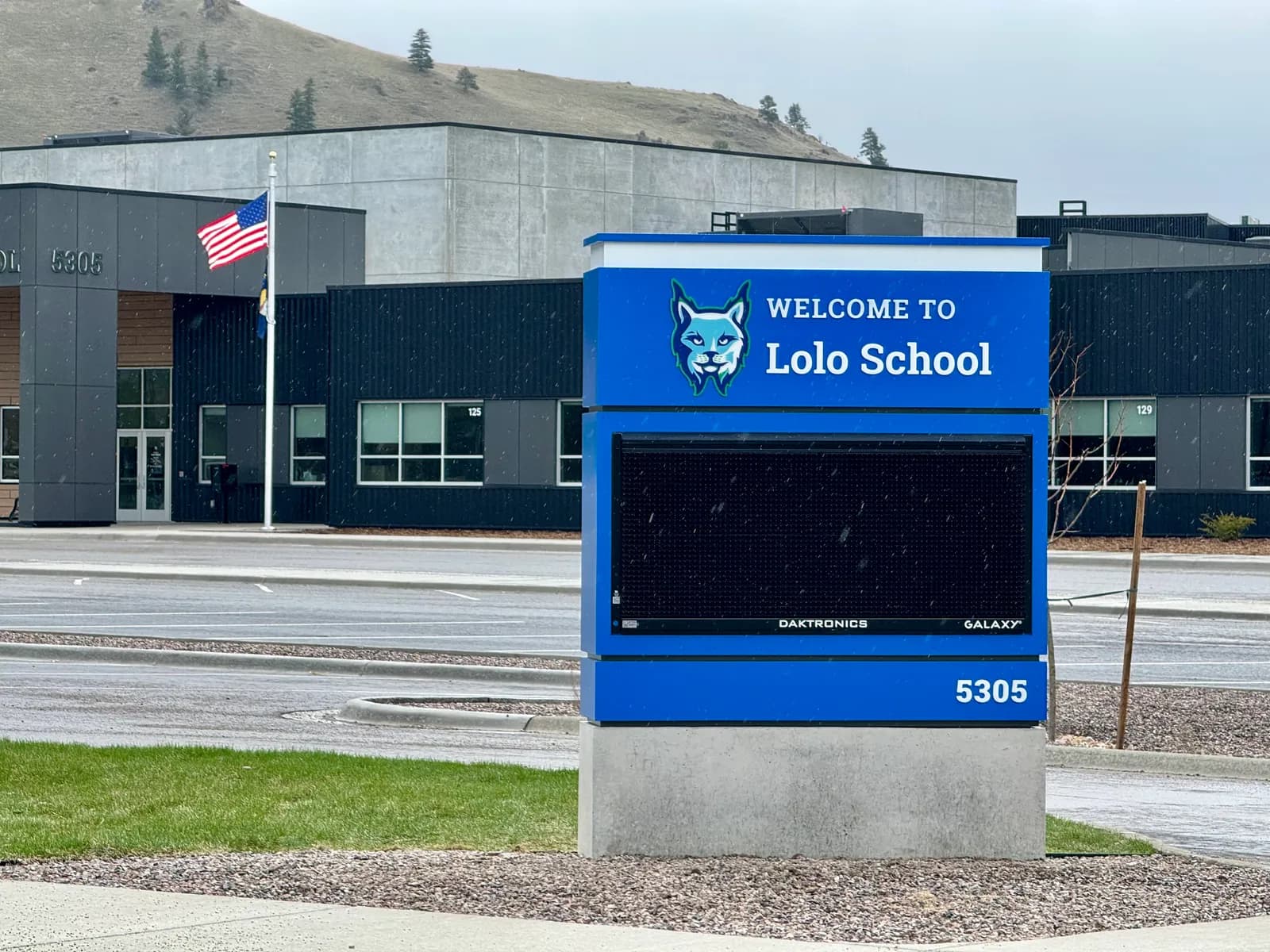 Lolo School from the front including monument sign — provider photo from Lolo Elementary