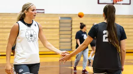 Scenes from the Lady Griz first practice in the WAG Gymnasium on Wednesday July 8, 2026, in Missoula, Mont.