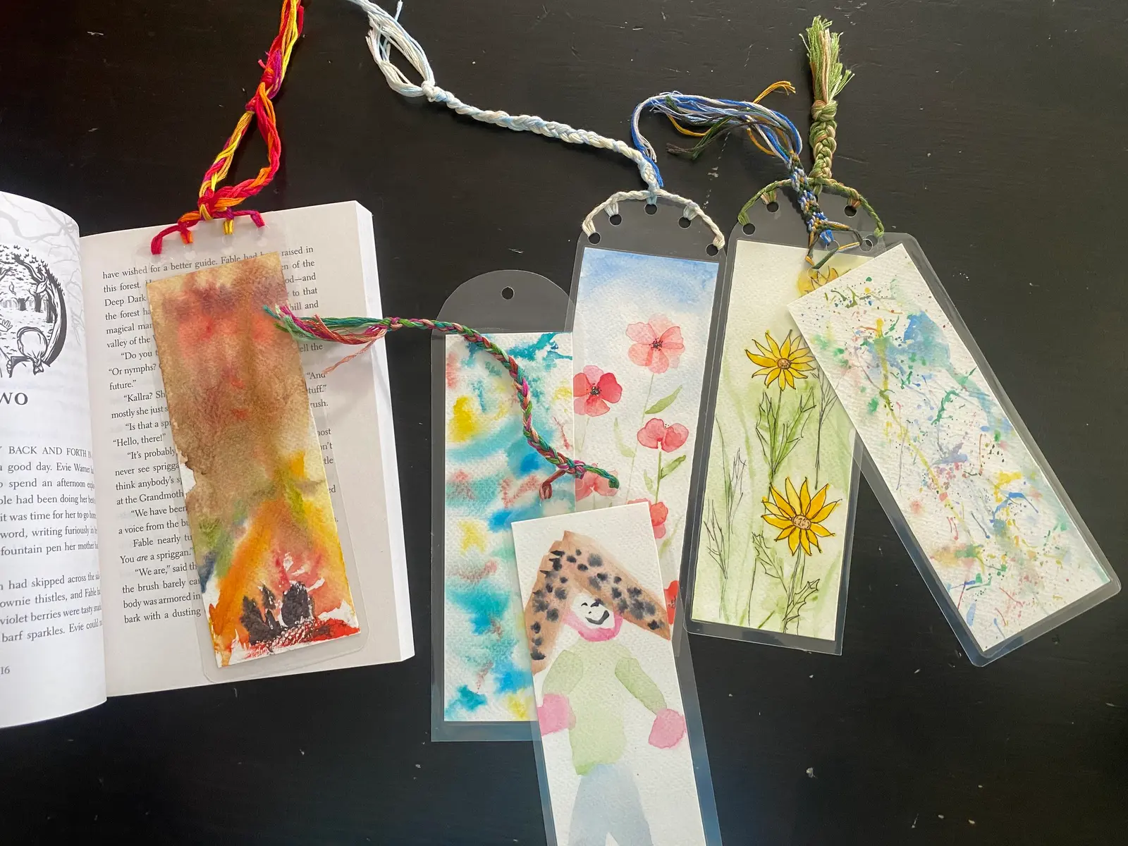Watercolor Bookmarks