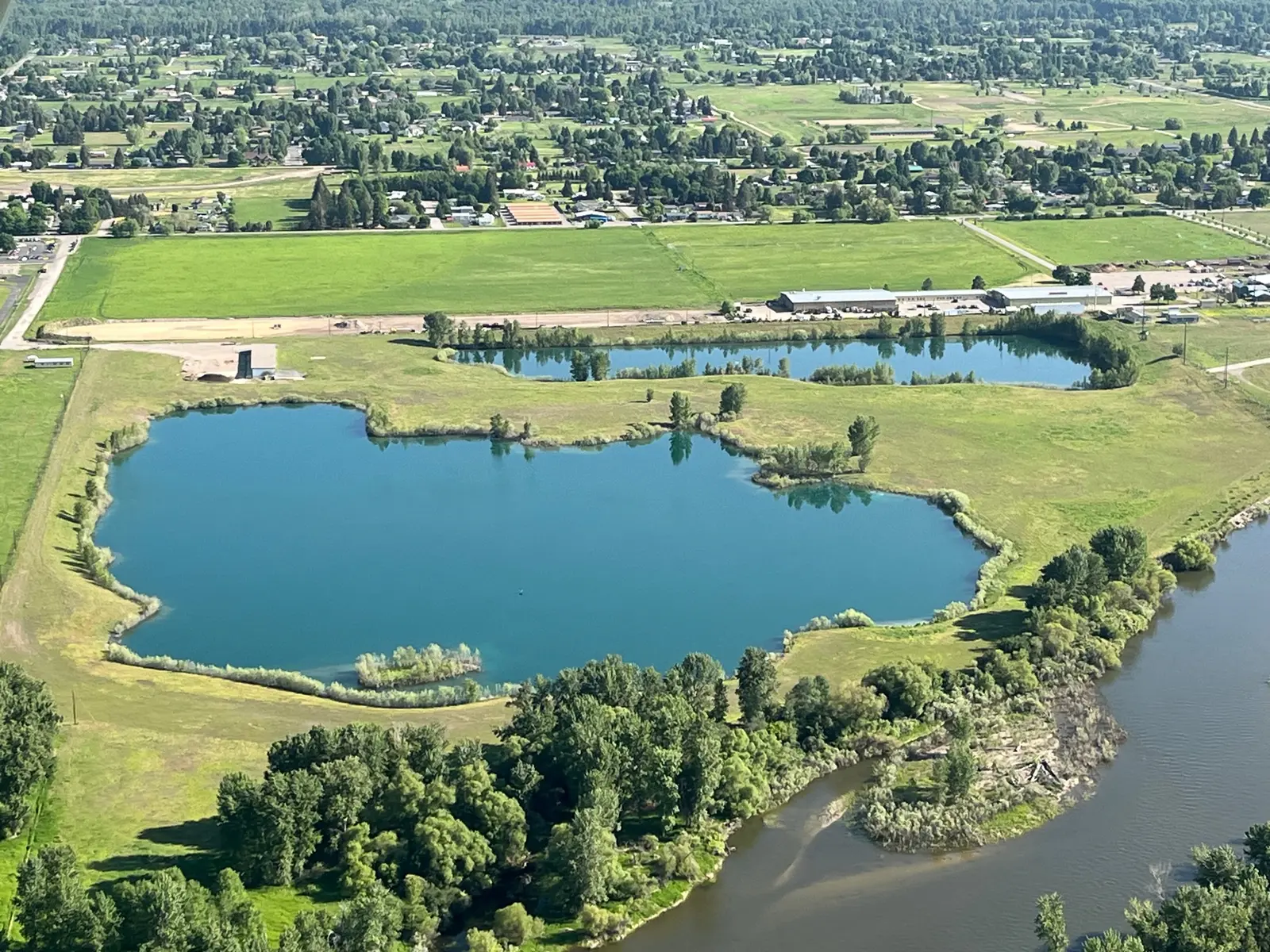 Fort Missoula Ponds South and the Bitterroot River ©Jim Brown