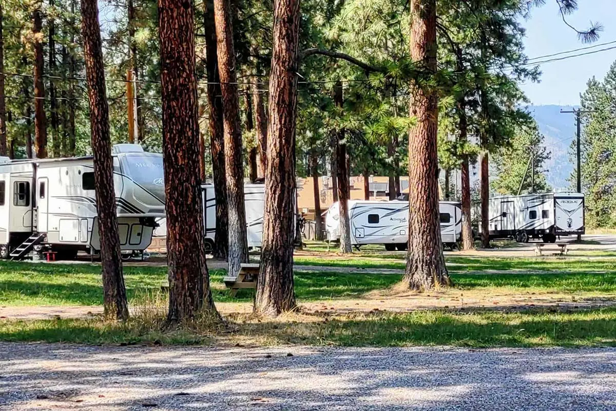 Spacious Rv Sites Among Tall Pines - River Edge Rv Resort