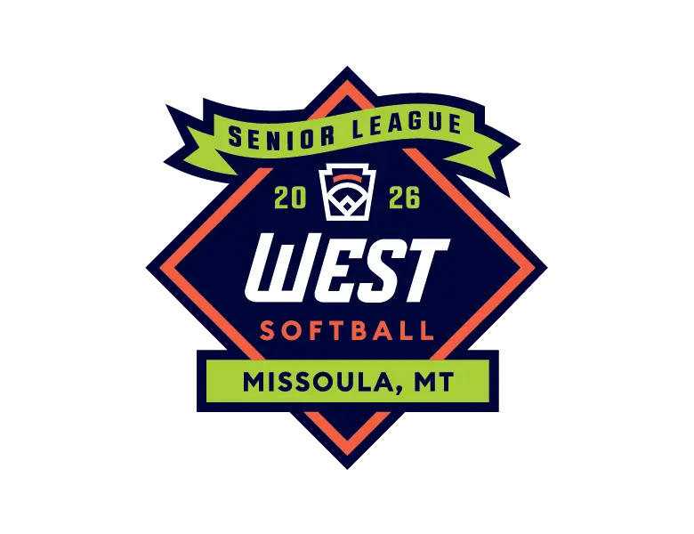 A graphic emblem for a regional softball tournament features the league name, location, and year.