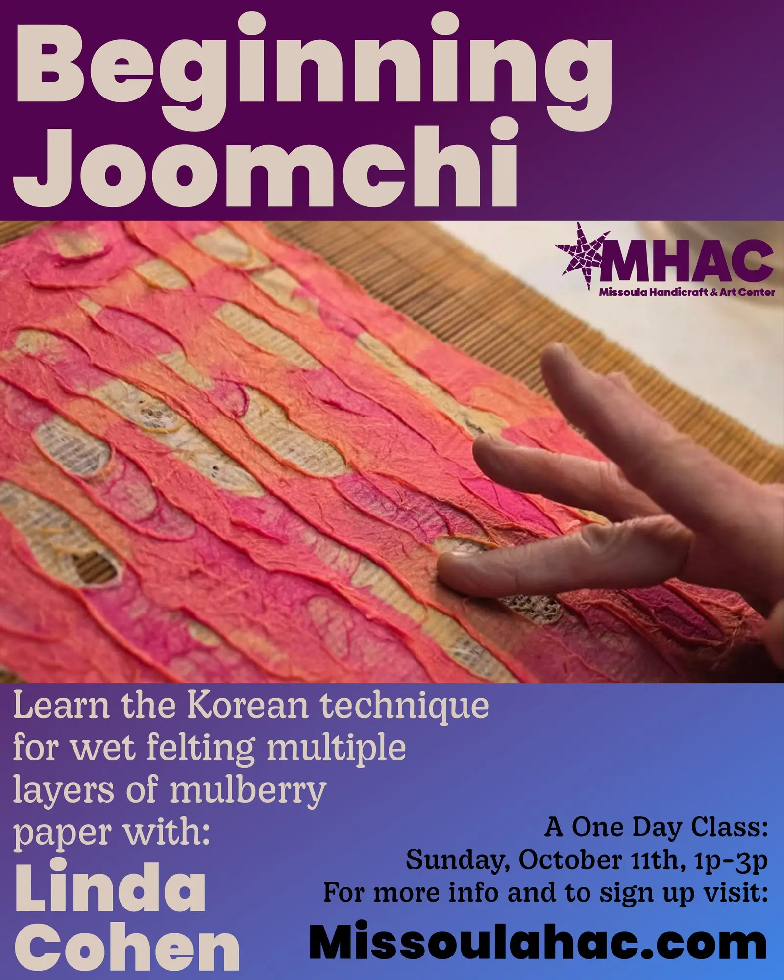 Beginning Joomchi: October 11