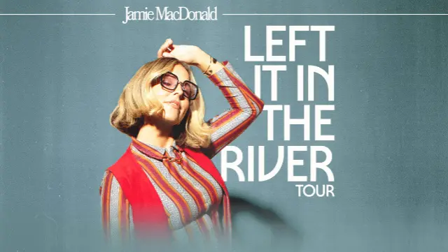 A promotional graphic for a tour featuring an image of a woman.