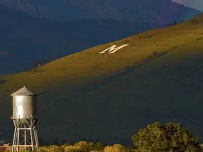 water tower with view of the M
