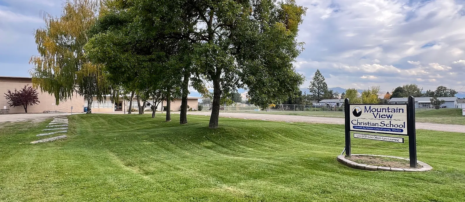 Picture of the front of the school