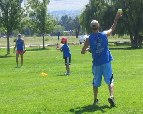 Kids Playing Baseball at Missoula Hall of Fame Sports Academy