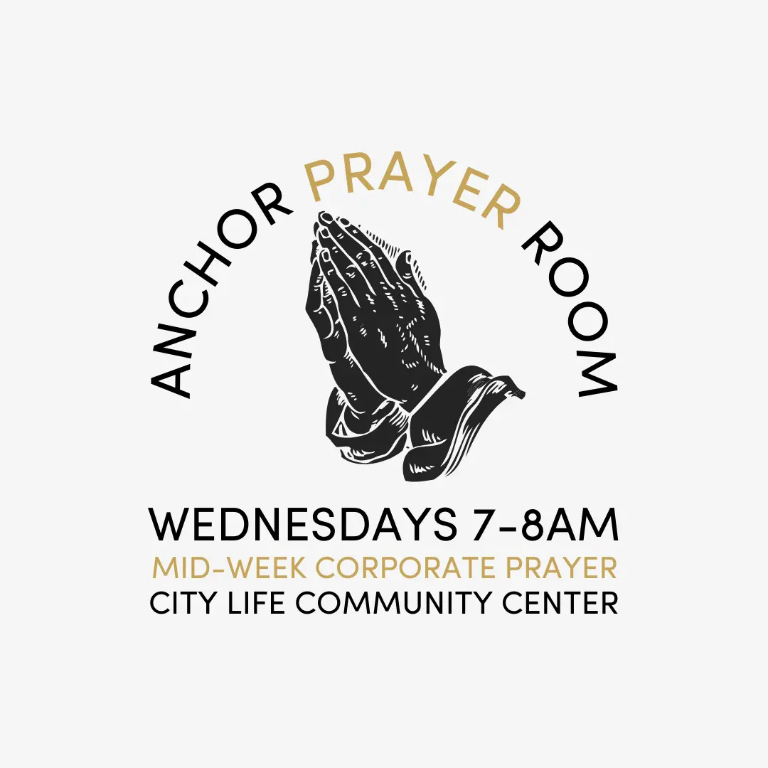A flyer promoting a prayer room event on Wednesday mornings.