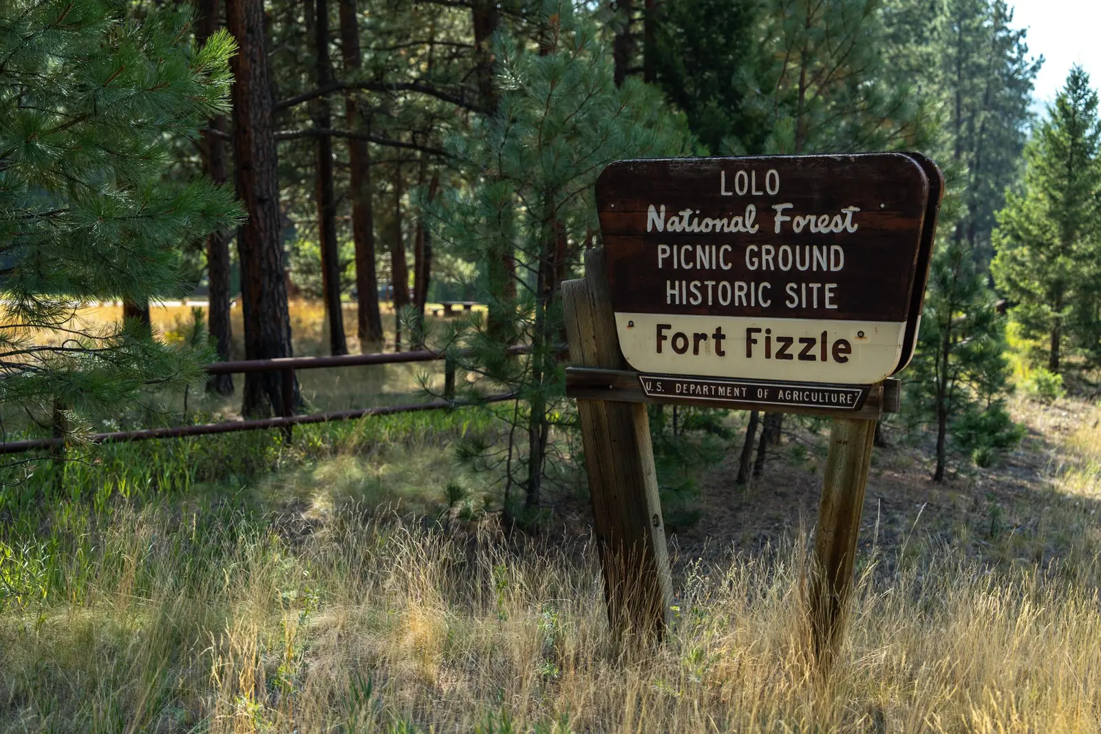 Image of Fort Fizzle on the Lolo National Forest.