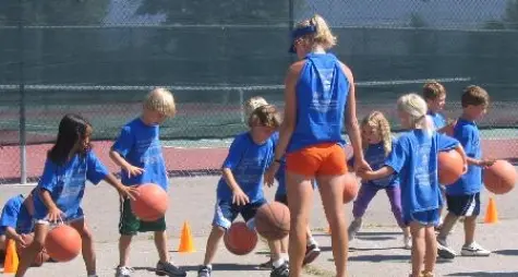 Kids learning Basketball at Hall of Fame Sports Academy in Missoula Montana