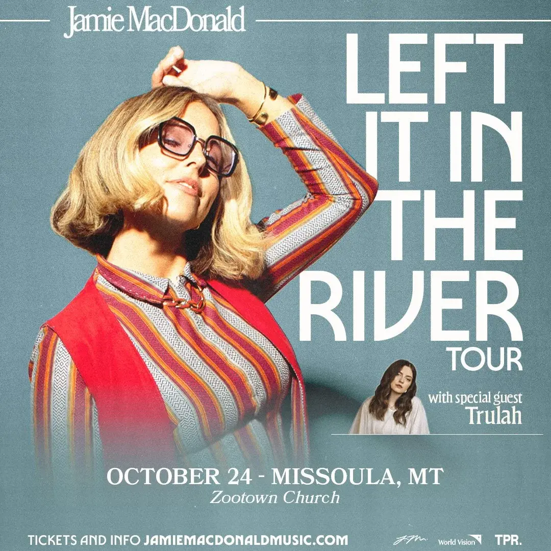 A concert tour promotional flyer for Jamie MacDonald with guest Trulah.