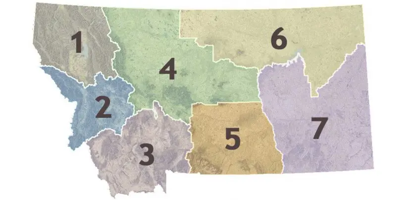 FWP regional map