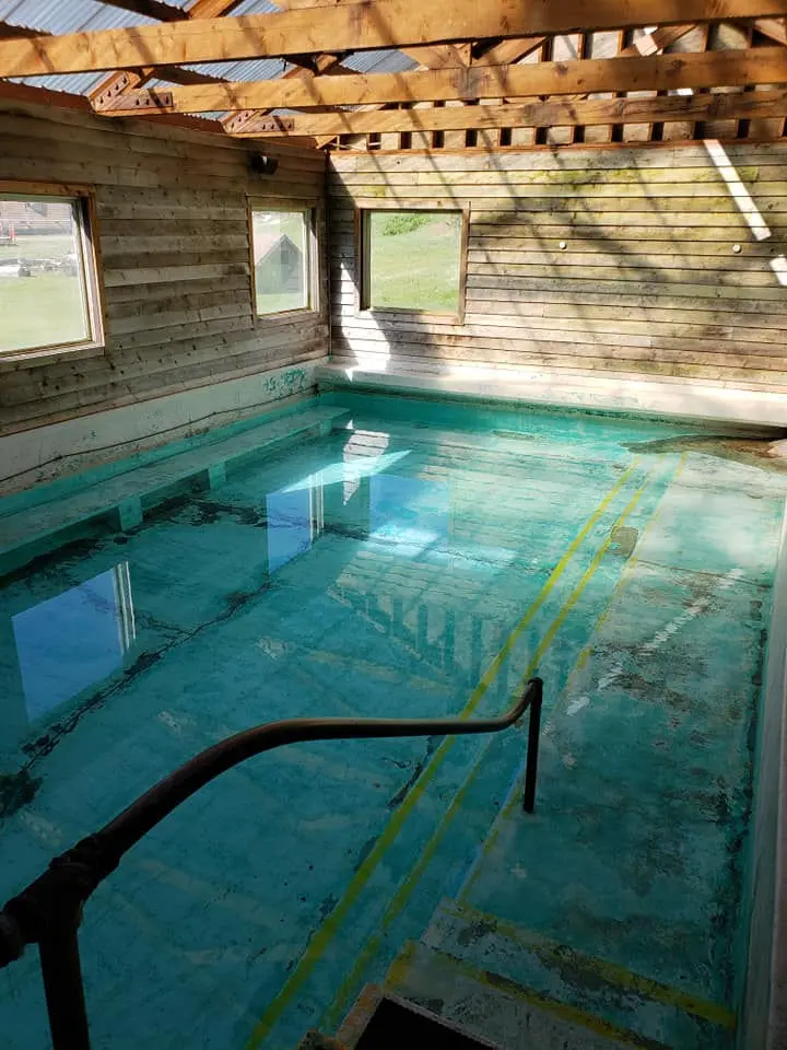 indoor natural hot springs pool