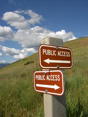 Signs on Mount Sentinel