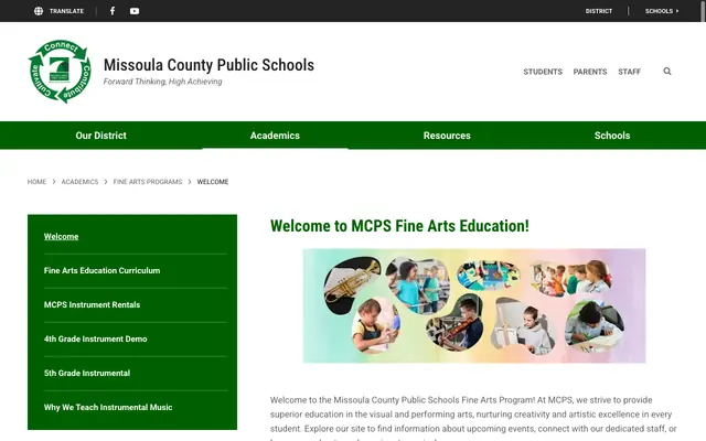 Screenshot of mcpsmt.org