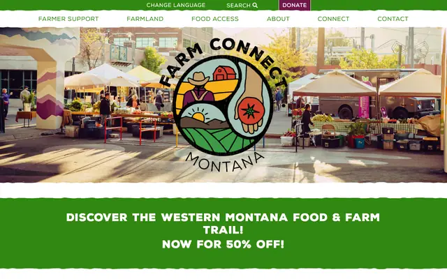 Screenshot of farmconnectmontana.org
