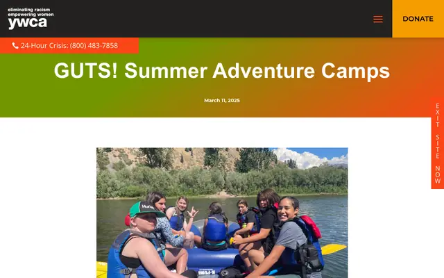 Screenshot of ywcamissoula.org