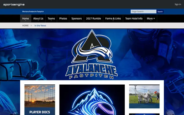 Screenshot of mtavalanchefastpitch.com