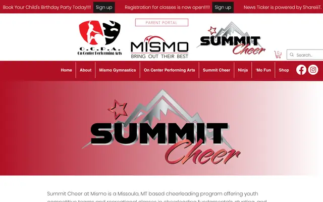 Screenshot of mismogym.com