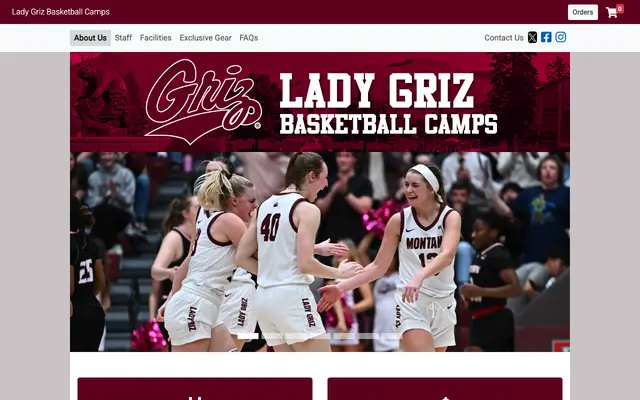 Screenshot of ladygrizcamp.com