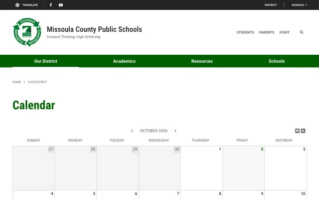 Screenshot of mcpsmt.org