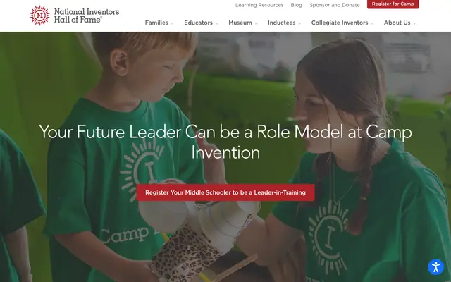 Screenshot of invent.org