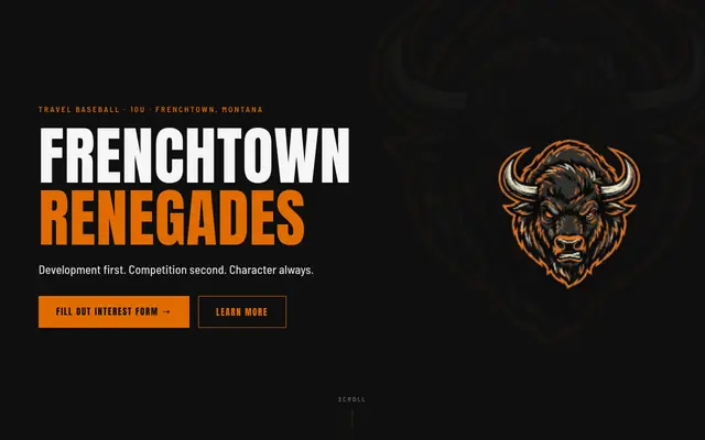 Screenshot of frenchtownrenegades.com