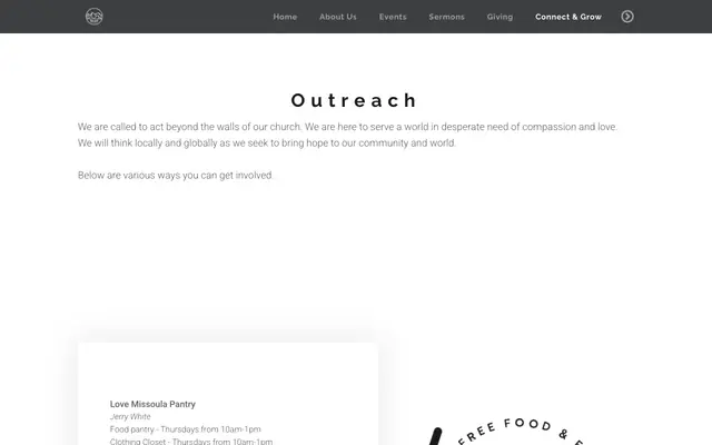Screenshot of heartchurch406.org