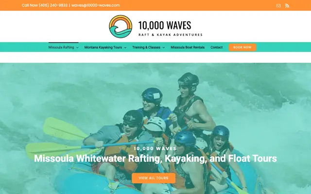 Screenshot of 10000-waves.com