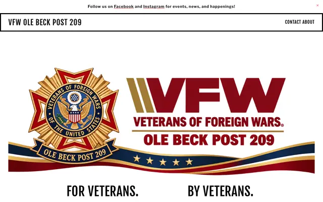 Screenshot of vfwpost209.org