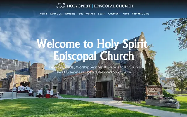 Screenshot of holyspiritmissoula.org