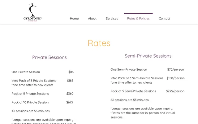 Screenshot of gyrotonicmissoula.com