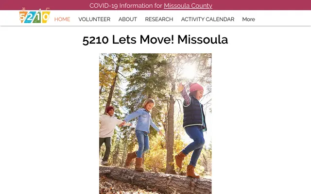 Screenshot of 5210letsmovemissoula.org