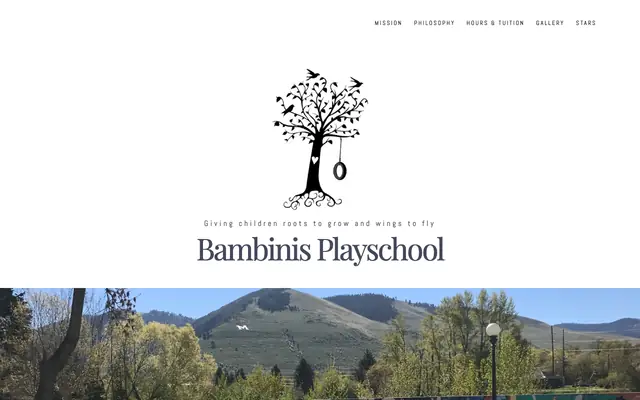 Screenshot of bambinisplayschool.com