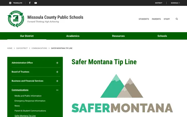 Screenshot of mcpsmt.org