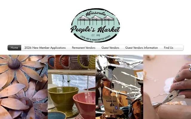 Screenshot of missoulapeoplesmarket.org