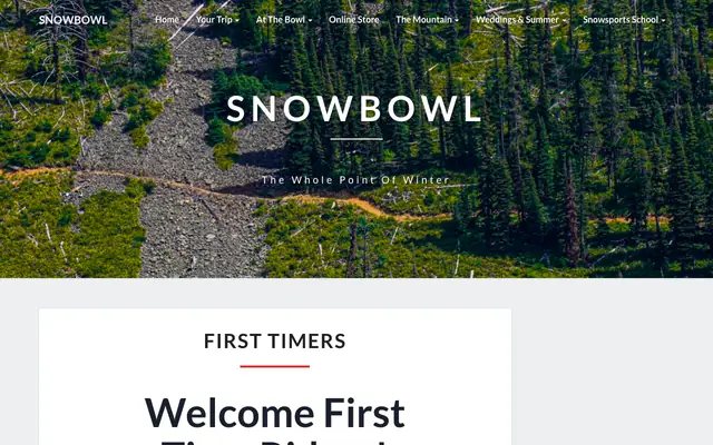 Screenshot of montanasnowbowl.com