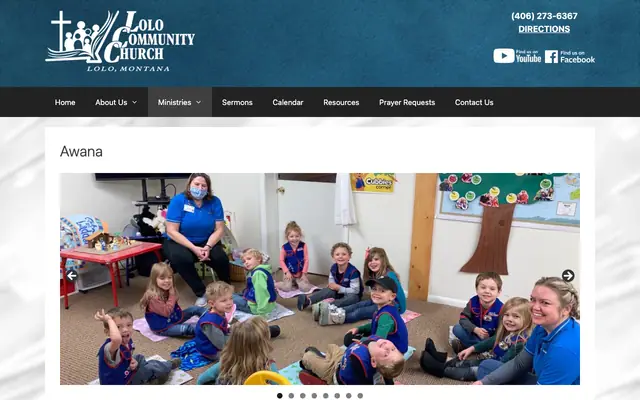 Screenshot of lolocommunitychurch.org