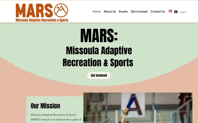 Screenshot of missoulaadaptiverec.org