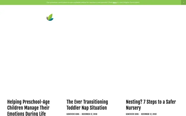 Screenshot of originspreschool.org