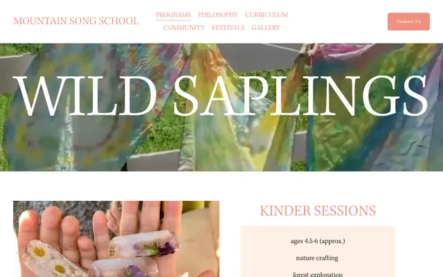 Screenshot of mountainsongschoolmt.com