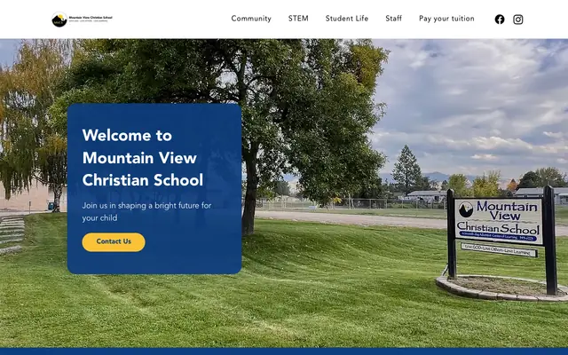 Screenshot of mountainviewcs.com