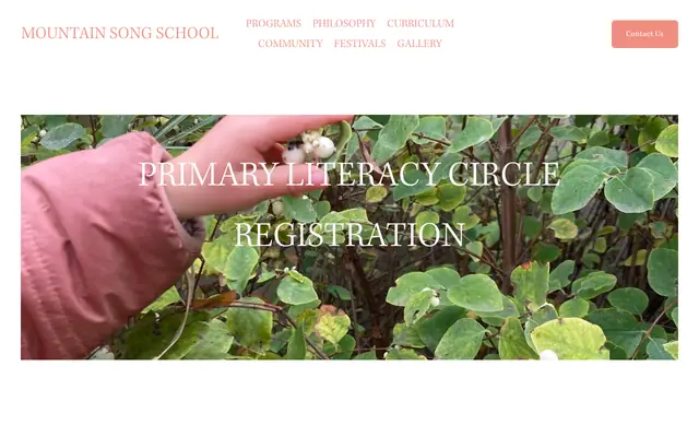 Screenshot of mountainsongschoolmt.com