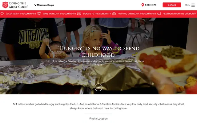 Screenshot of missoula.salvationarmy.org