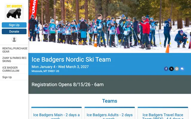 Screenshot of runsignup.com