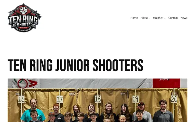 Screenshot of tenringjuniors.org