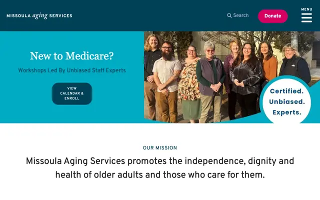 Screenshot of missoulaagingservices.org