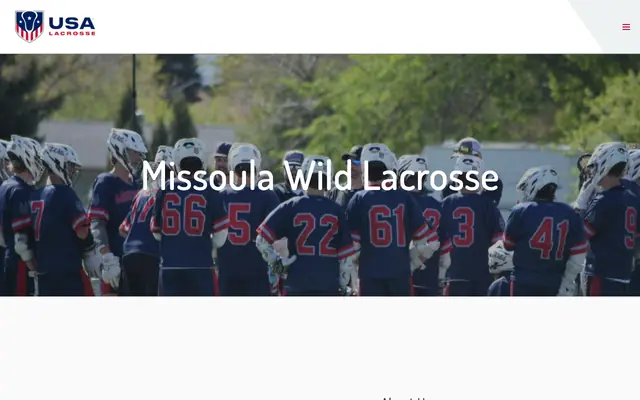 Screenshot of missoulalacrosse.com